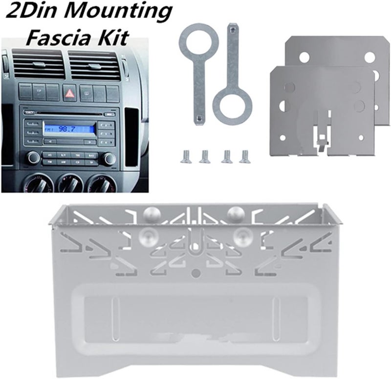 Billowvolve Universal Double DIN Car Stereo Cage,with Metal Frame, Car Radio Fitting Kit,for DVD Players, ISO, CD, GPS Navigation mounting Brackets - Image 4